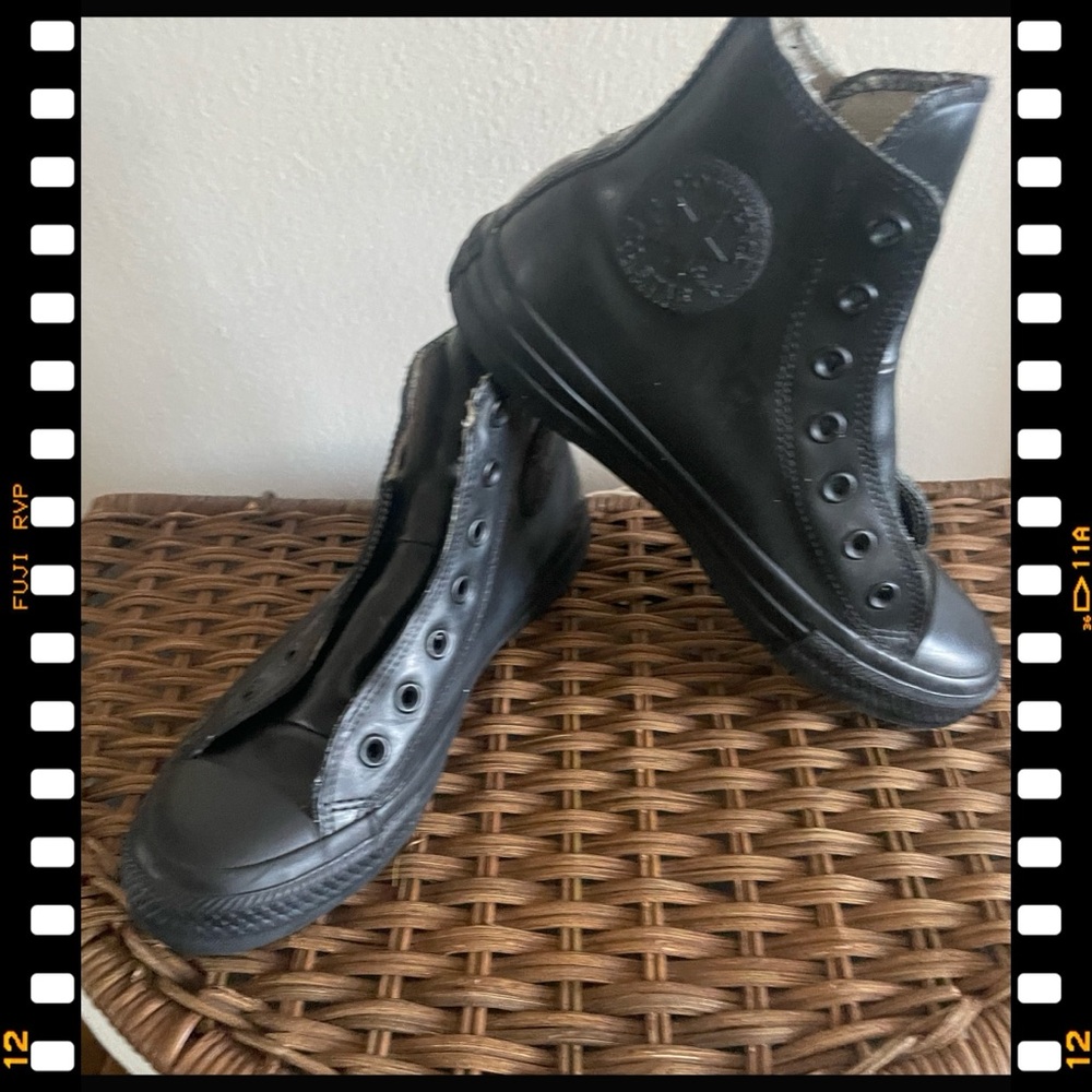 Black High-Top Sneakers